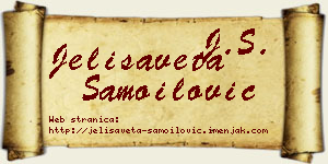 Jelisaveta Samoilović vizit kartica